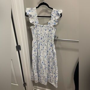 Hill House Blue and White Smocked Dress